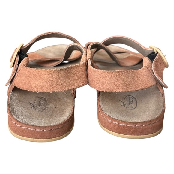 Chaco Wayfarer Leather Buckle Comfort Sandals in Suede Clay Women’s 10 $120 - Picture 2 of 7